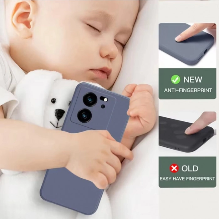 Силіконовий чохол Soft Touch для Xiaomi 13T/Pro Сіро-синій