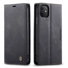 Чехол-книжка CaseMe из нубука для iPhone 12 mini Черный