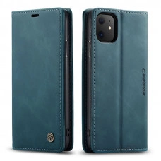 Чехол-книжка CaseMe из нубука для iPhone 11 Бирюзовый