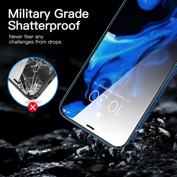 Самоклеющееся защитное стекло Wsken для iPhone 12 Pro (2шт)
