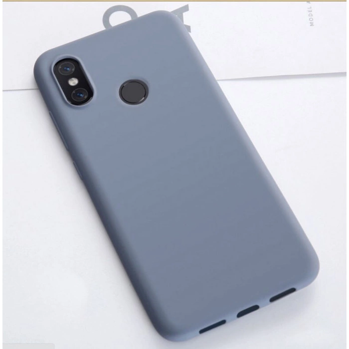 Силиконовый чехол Soft Touch для Xiaomi Mi 8 Серый