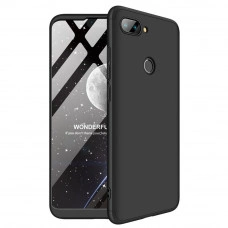 Матовый защитный чехол GKK 360° для Xiaomi Mi 8 Lite Черный
