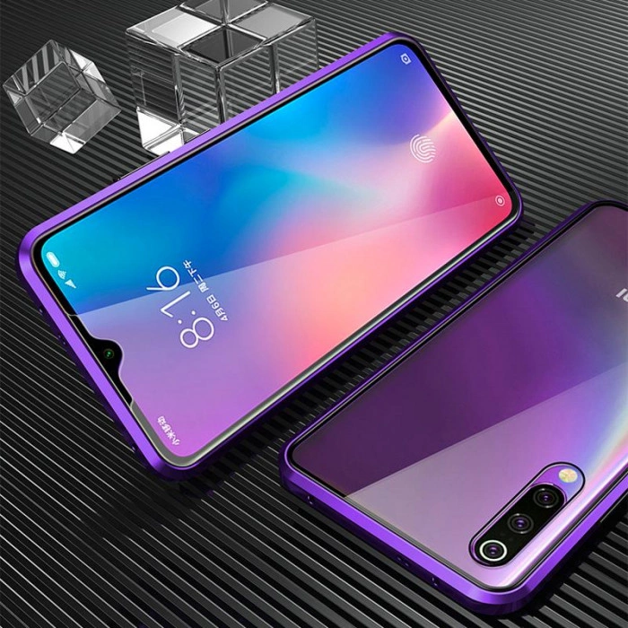 Двухсторонний магнитный чехол для Xiaomi Mi 9 Lite Фиолетовый Двухсторонний магнитный чехол для Xiaomi Mi 9 Lite Фиолетовый