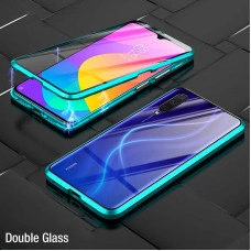 Двухсторонний магнитный чехол для Xiaomi Mi 9 Lite Бирюзовый