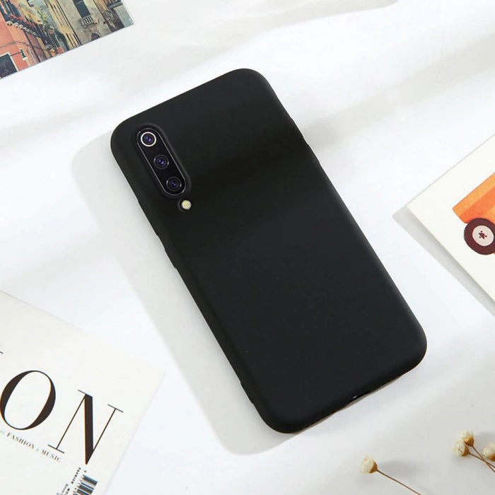 Силиконовый чехол Soft Touch для Xiaomi Mi 9 Черный