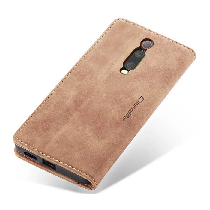 Чехол-книжка CaseMe из нубука для Xiaomi Mi 9T/Pro Светло-коричневый