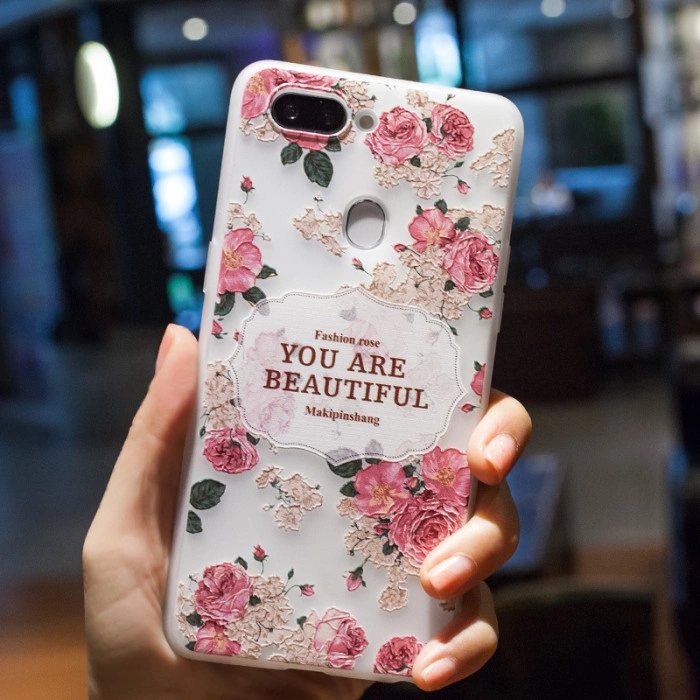 Рельефный силиконовый чехол для Xiaomi Mi A1 с картинкой Beautiful Рельефный силиконовый чехол для Xiaomi Mi A1 с картинкой Beautiful