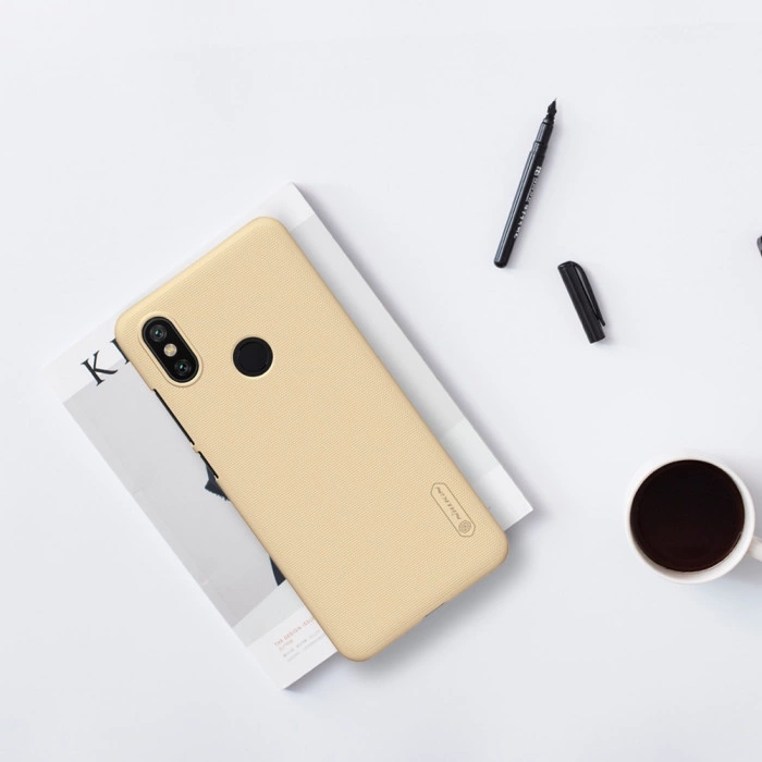 Чехол бампер Nillkin Frosted shield для Xiaomi Mi A2 Золотистый Чехол бампер Nillkin Frosted shield для Xiaomi Mi A2 Золотистый