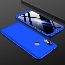 Матовый защитный чехол GKK 360° для Xiaomi Mi A2 Lite Синий