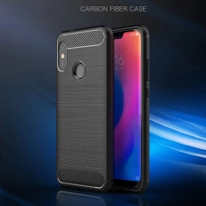 Силіконовий чохол з карбоновою вставкою для Xiaomi Mi A2 Lite