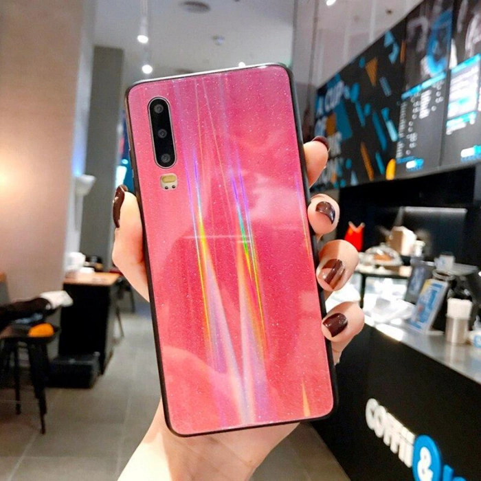 Глянцевый силиконовый чехол Holografic для Xiaomi Mi A3 Розовый Глянцевый силиконовый чехол Holografic для Xiaomi Mi A3 Розовый