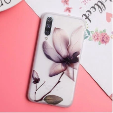 Рельефный силиконовый чехол для Samsung A30s/A50/A50s с картинкой Магнолия
