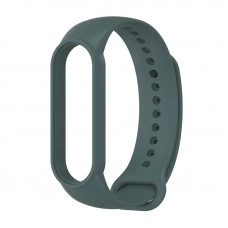 Силиконовый ремешок MiJobs для Xiaomi Mi Band 7 Зелёный (хаки)