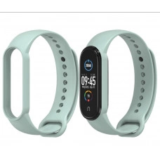 Силиконовый ремешок MiJobs для Xiaomi Mi Band 7 Бирюзовый