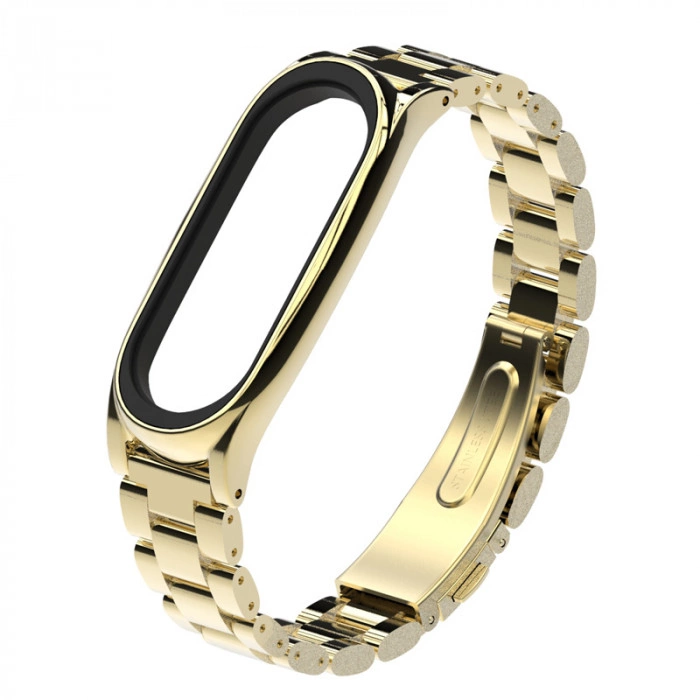 Ремінець MiJobs Plus металевий для Xiaomi Mi Band 3/4 Black/Rose/Gold/Silver/Blue/Purple