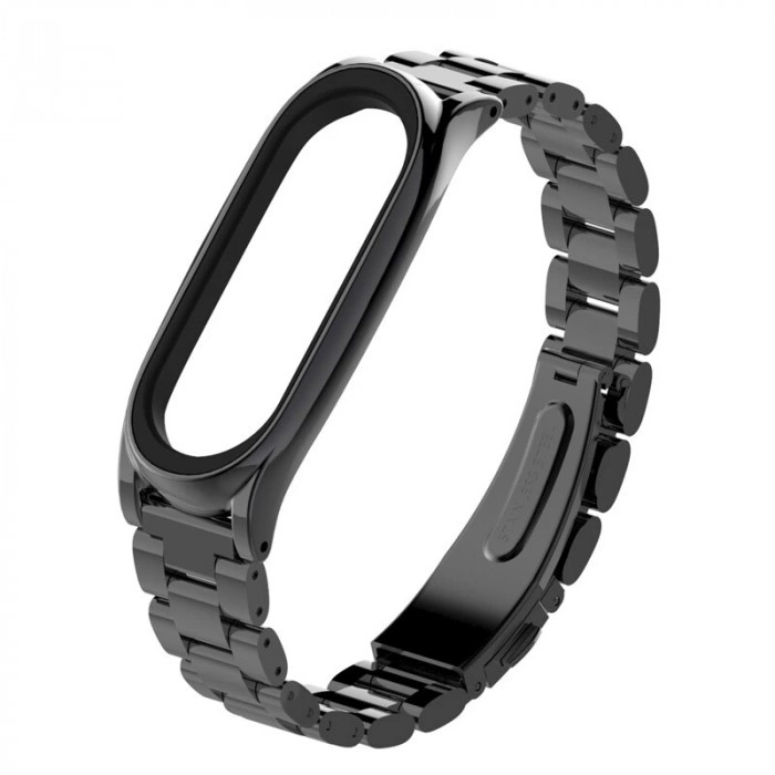 Ремінець MiJobs Plus металевий для Xiaomi Mi Band 3/4 Black/Rose/Gold/Silver/Blue/Purple
