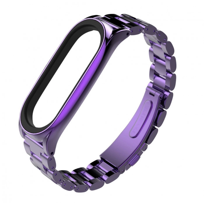 Ремешок MiJobs Plus металлический для Xiaomi Mi Band 6 Violet