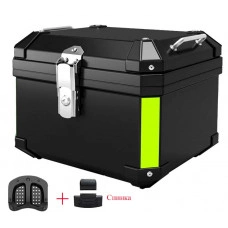 Кофр (багажник) для мотоцикла задній TDGO (45L) + спинка 43×38×36 чорний