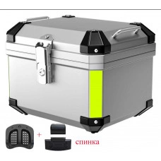Кофр (багажник) для мотоцикла задній TDGO (45L) + спинка 43×38×36 білий