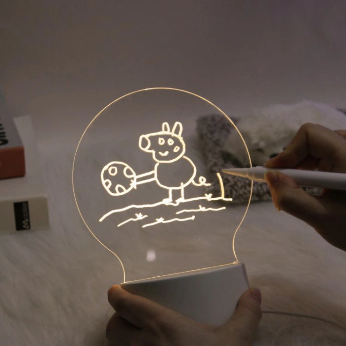 3D светильник-ночник планер круглый с маркером на котором можно писать 3D Creative 3D светильник-ночник планер круглый с маркером на котором можно писать 3D Creative