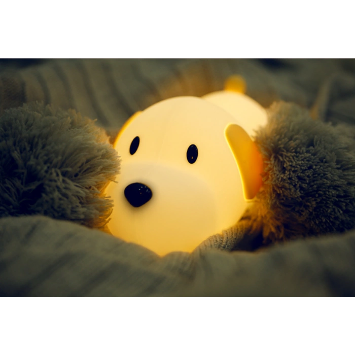 Силіконовий світильник - нічник «Щеня» Papa Puppy з вбудованим акумулятором та таймером Силіконовий світильник - нічник «Щеня» Papa Puppy з вбудованим акумулятором та таймером
