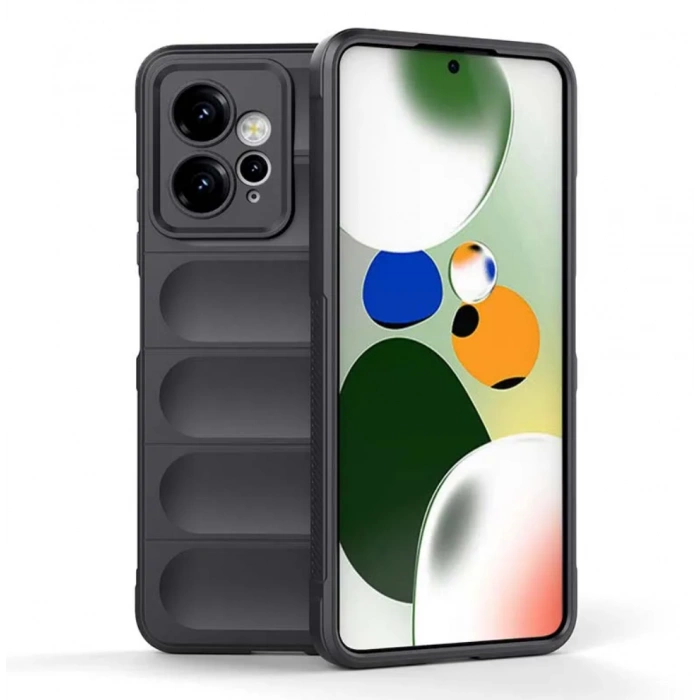 Силиконовый противоударный чехол для Xiaomi Redmi Note 12 Тёмно-серый Силиконовый противоударный чехол для Xiaomi Redmi Note 12 Тёмно-серый