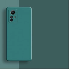 Силиконовый чехол Soft Touch для Xiaomi Mi 12 Lite Тёмно-зеленый