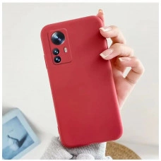 Силиконовый чехол Soft Touch для Xiaomi Mi 12 Lite Малиновый