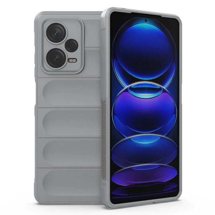 Силиконовый противоударный чехол для Xiaomi Redmi Note 12 Pro 5G Серый