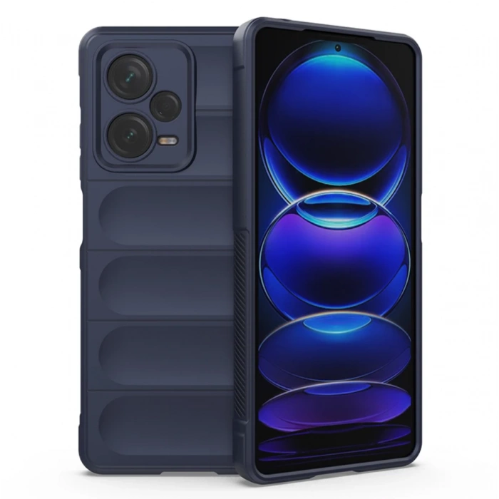 Силиконовый противоударный чехол для Xiaomi Poco X5 5G Тёмно-синий Силиконовый противоударный чехол для Xiaomi Poco X5 5G Тёмно-синий