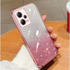 Чохол із блискітками та захистом камери для Xiaomi Poco X5 5G Рожевий
