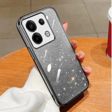 Чохол із блискітками та захистом камери для Xiaomi Poco M6 Pro 4G Чорний