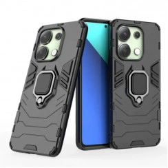 Защитный бампер IronMan для Xiaomi Redmi Note 13 Pro 5G с кольцом-держателем Чёрный