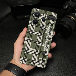 Силіконовий чохол для Xiaomi Redmi Note 14 4G з ремінцем-підставкою Тартан