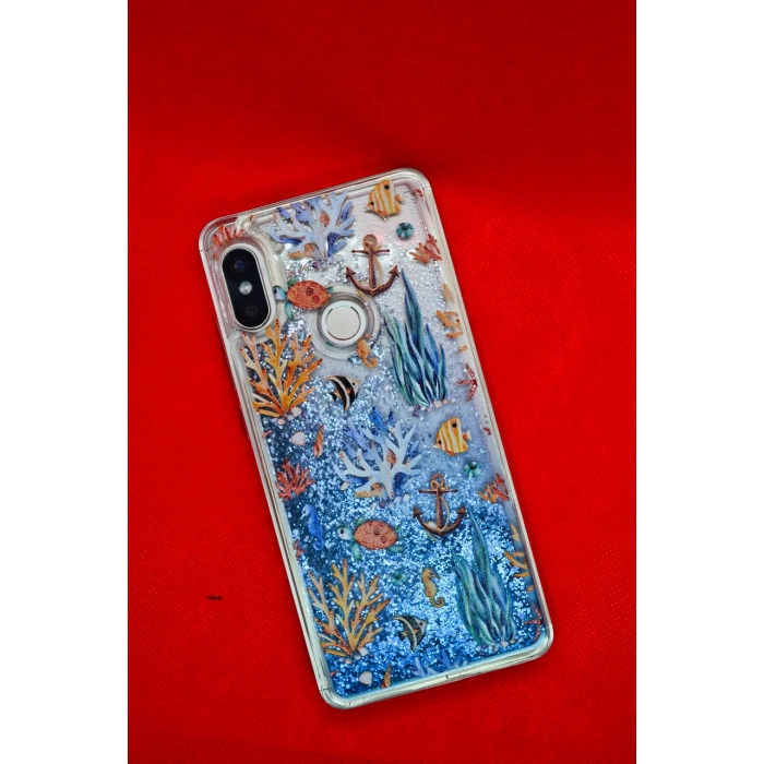 Силіконовий чохол з картинкою та гліттером для Xiaomi Redmi Note 5 Морський риф Силіконовий чохол з картинкою та гліттером для Xiaomi Redmi Note 5 Морський риф