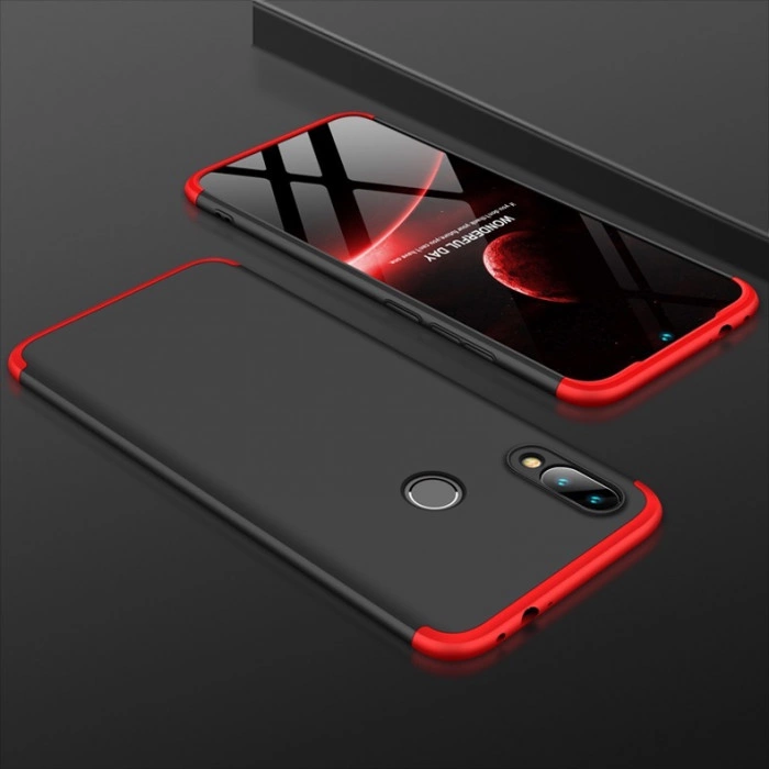 Матовий захисний чохол GKK 360° для Xiaomi Redmi Note 7 Чорно-червоний Матовий захисний чохол GKK 360° для Xiaomi Redmi Note 7 Чорно-червоний
