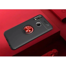 Силіконовий бампер для Xiaomi Redmi 7 з кільцем-держателем Червоний