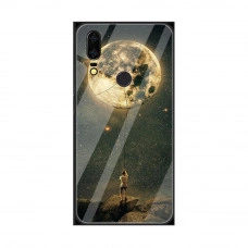 Глянцевий силіконовий бампер для Xiaomi Redmi 7 Людина та місяць