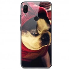 Глянцевий силіконовий бампер для Xiaomi Redmi 7 Мопс