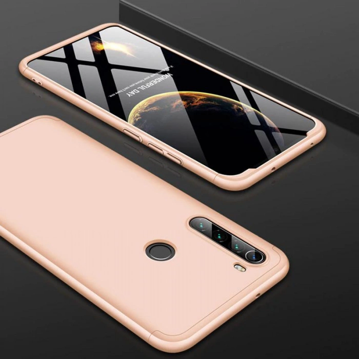 Матовый защитный чехол GKK 360° для Xiaomi Redmi Note 8 Золотой Матовый защитный чехол GKK 360° для Xiaomi Redmi Note 8 Золотой
