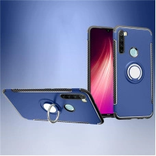 Протиударний бампер для Xiaomi Redmi Note 8 з кільцем-тримачем Синій