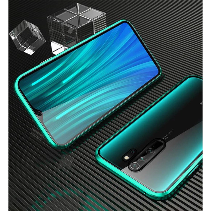 Двосторонній магнітний чохол для Xiaomi Redmi Note 8 Pro Бірюзовий Двосторонній магнітний чохол для Xiaomi Redmi Note 8 Pro Бірюзовий