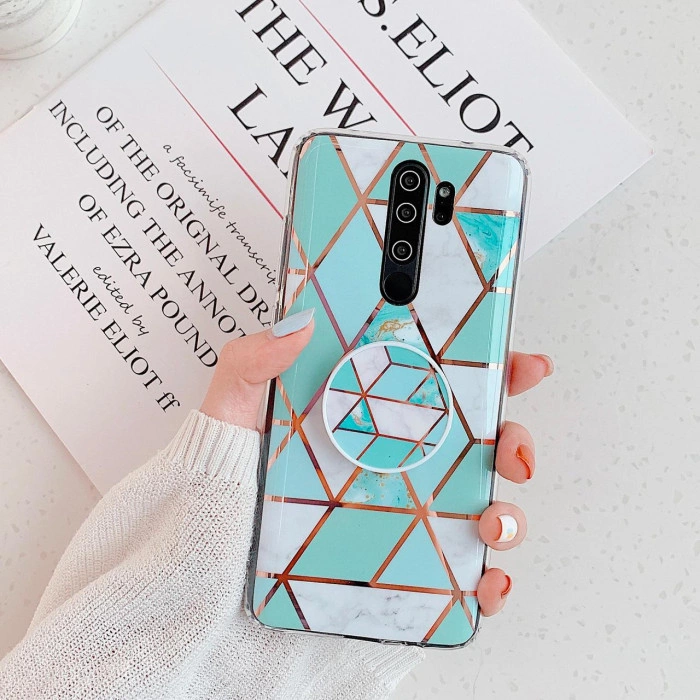 Силиконовый чехол с принтом и попсокетом для Xiaomi Redmi Note 8 Pro Бирюзовый Силиконовый чехол с принтом и попсокетом для Xiaomi Redmi Note 8 Pro Бирюзовый