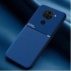 Силиконовый чехол IQS Design для Xiaomi Redmi Note 9 Синий