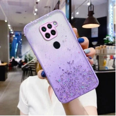 Чохол Stardust з кольоровими бортиками для Xiaomi Redmi Note 9 Фіолетовий