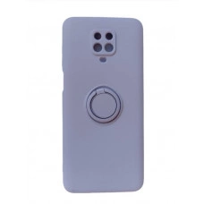 Силиконовый чехол Soft Touch с кольцом-держателем для Xiaomi Redmi Note 9s/Pro Лавандовый