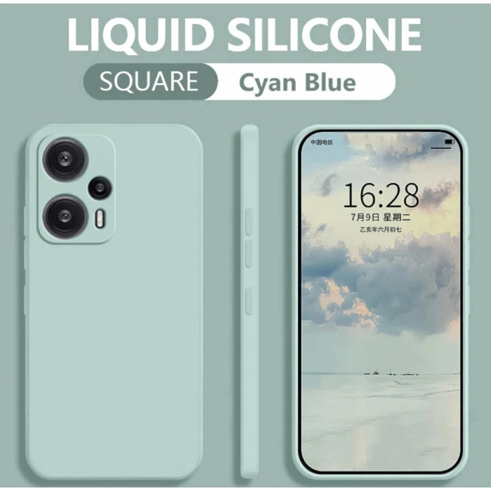 Силиконовый чехол Soft Touch для Xiaomi Poco F5 Мятный