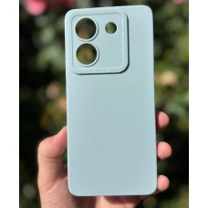 Силиконовый чехол Pro Camera для Xiaomi Poco M7 Pro 5G Голубой