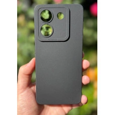 Силиконовый чехол Pro Camera для Xiaomi Poco M7 Pro 5G Чёрный