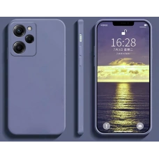 Силіконовий чохол Soft Touch для Xiaomi Poco M6 Pro 5G Сіро-синій